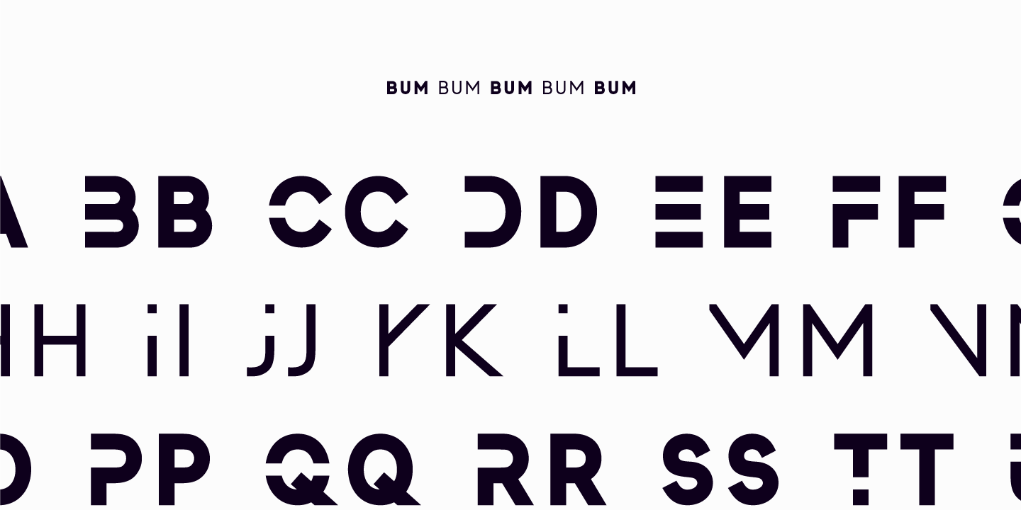 Пример шрифта Bumbon #4